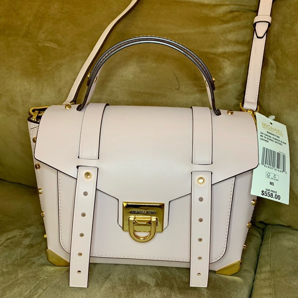 Michael Kors Powder Blush Designer Purse NWT